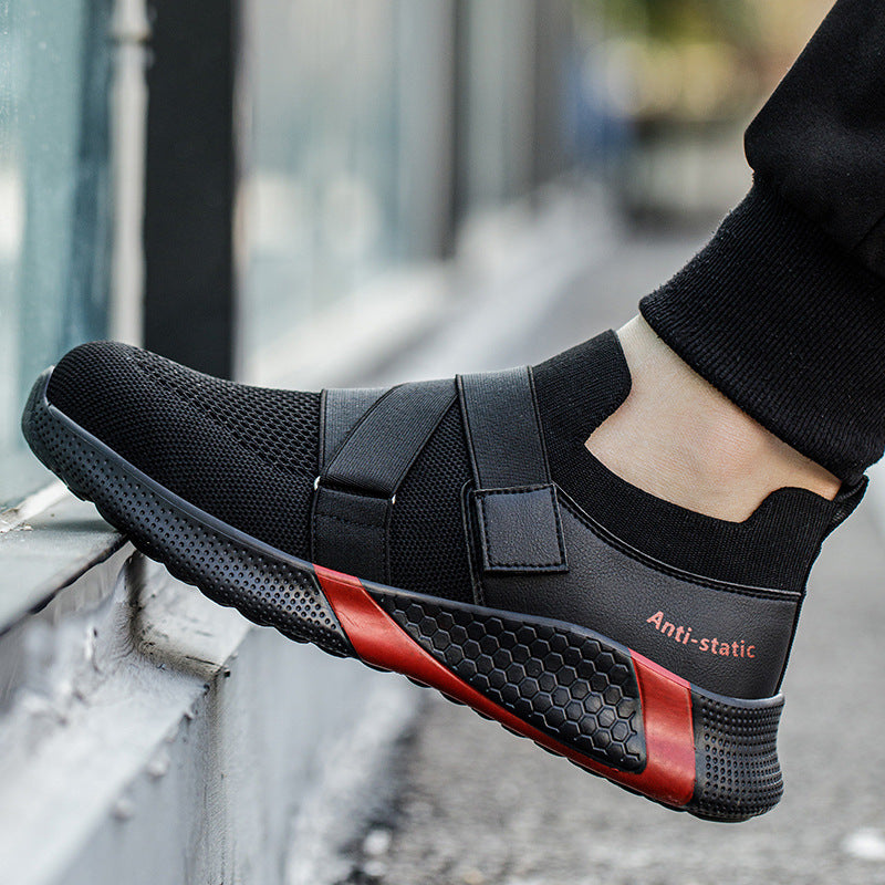 Anti-static New Attack Shield And Anti-stab Wear-resistant And Lightweight Breathable Work Safety Protective Footwear