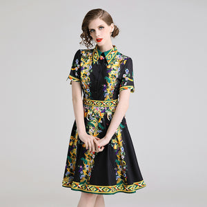 Vintage print dress