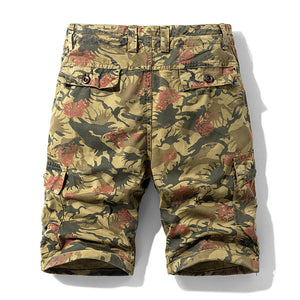 Camouflage Loose Five-point Pants Straight-leg Cargo Shorts