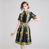 Vintage print dress