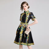 Vintage print dress