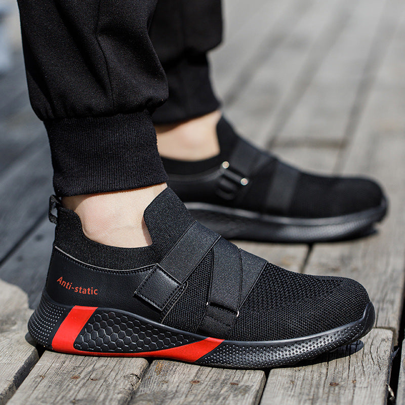 Anti-static New Attack Shield And Anti-stab Wear-resistant And Lightweight Breathable Work Safety Protective Footwear
