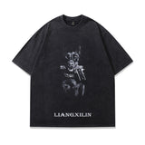 Men Women Streetwear Hip Hop Oversized T Shirt Funny Doberma